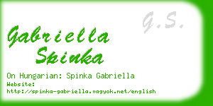 gabriella spinka business card